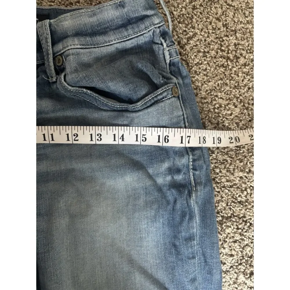 BKE Men’s Blue Slim Fit Light Wash Stretch Denim Jeans Low Rise 5-Pocket